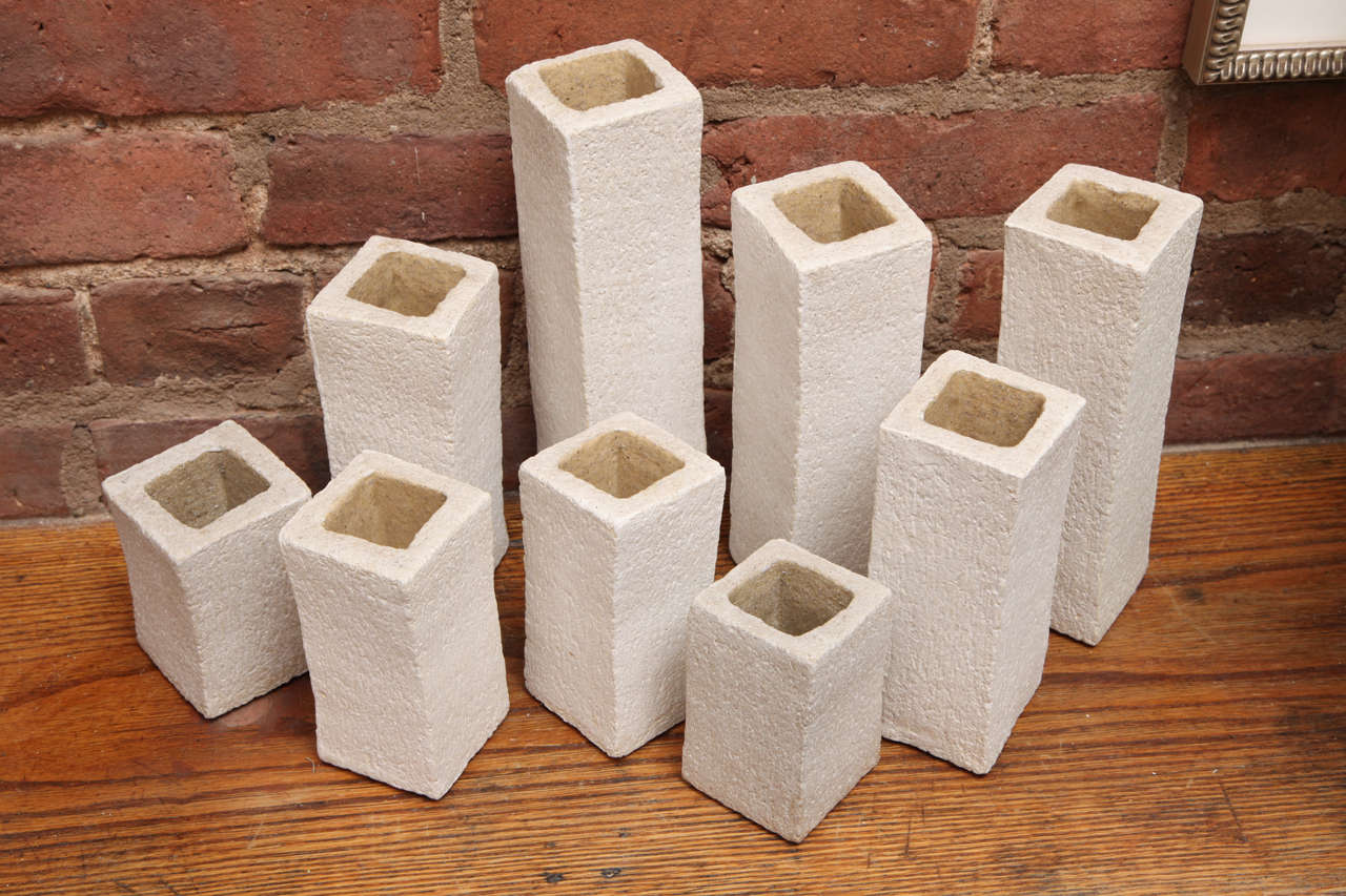 Organic Modern Modular Sculpture Vases in Stoneware by Freddy Borges