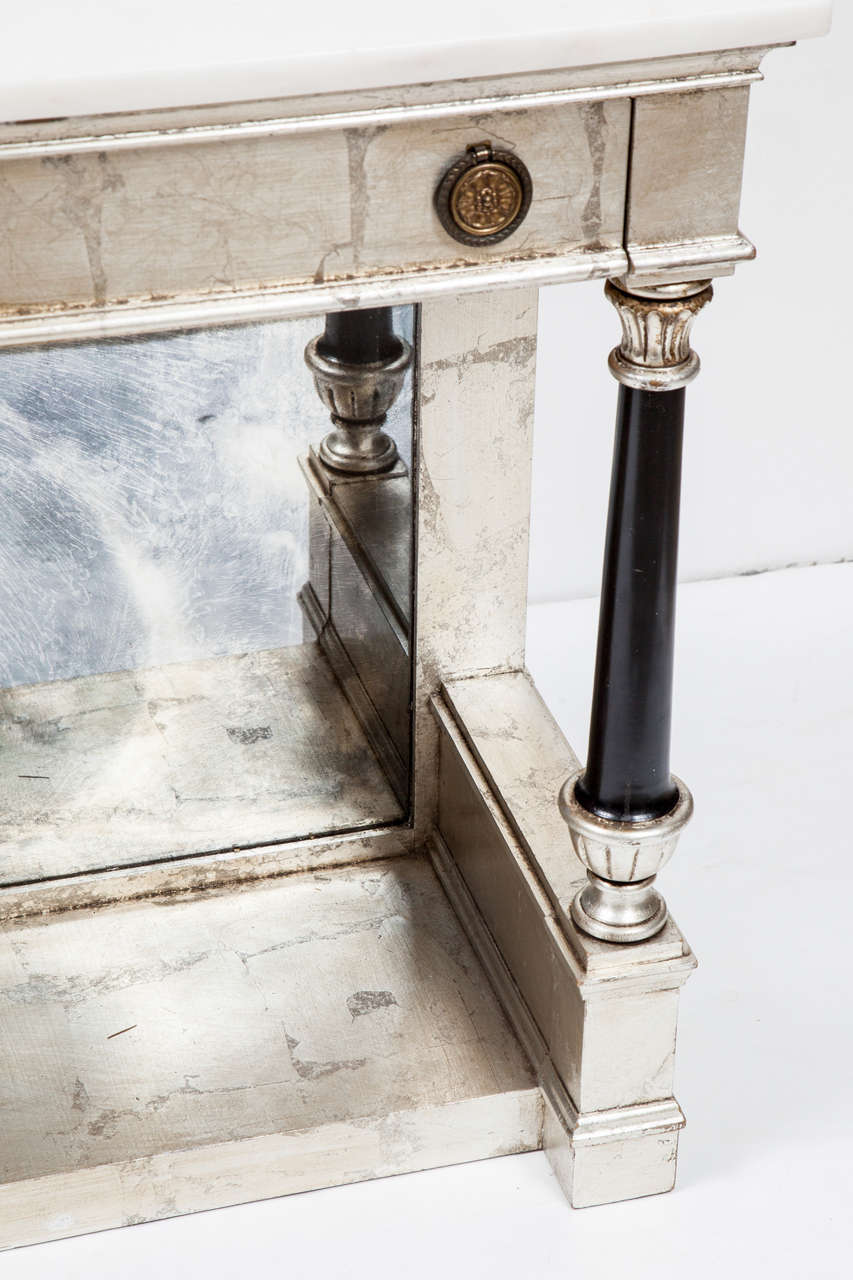 Weiman Silvered Console Table In Excellent Condition In New York, NY