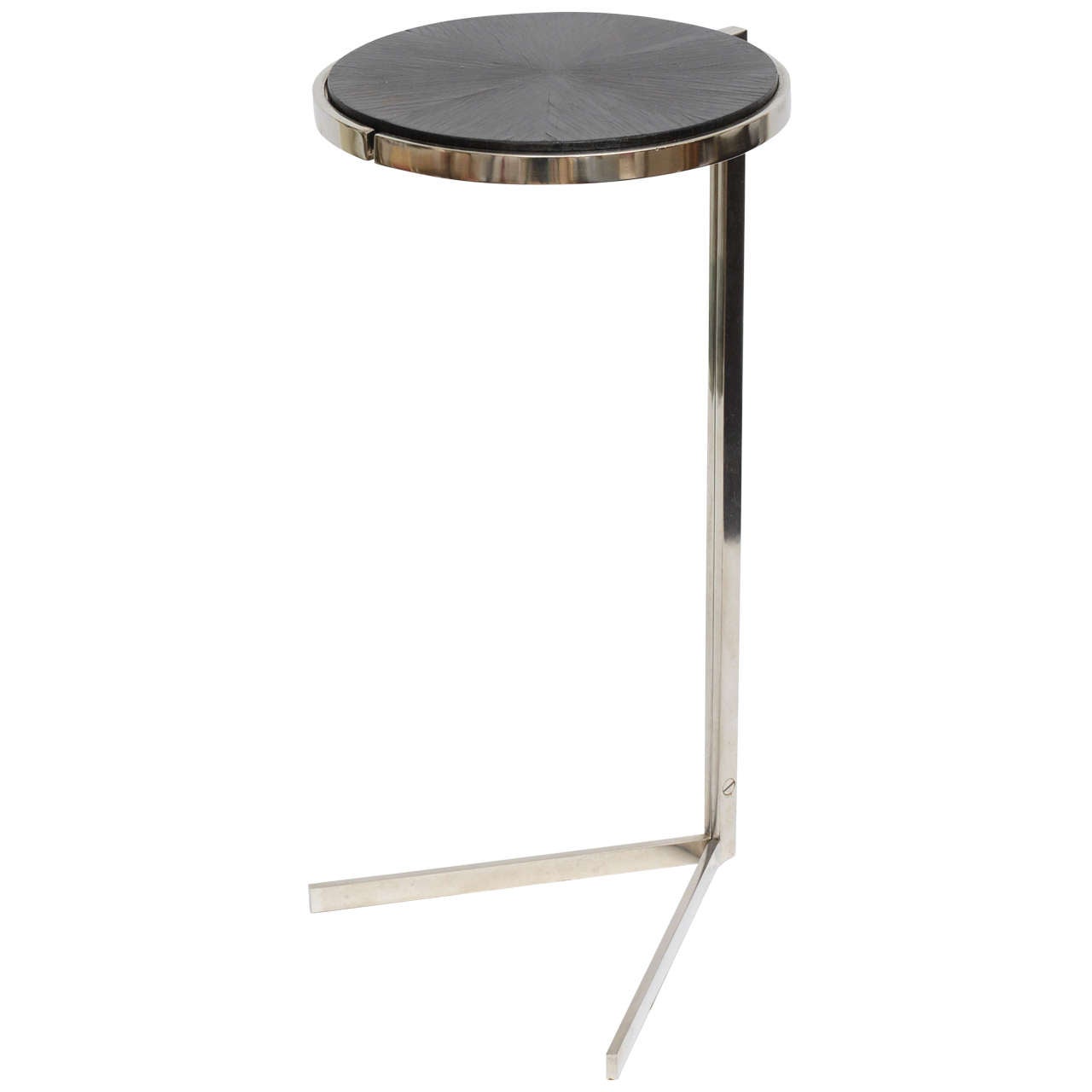 Oak Top Occasional Drum Table