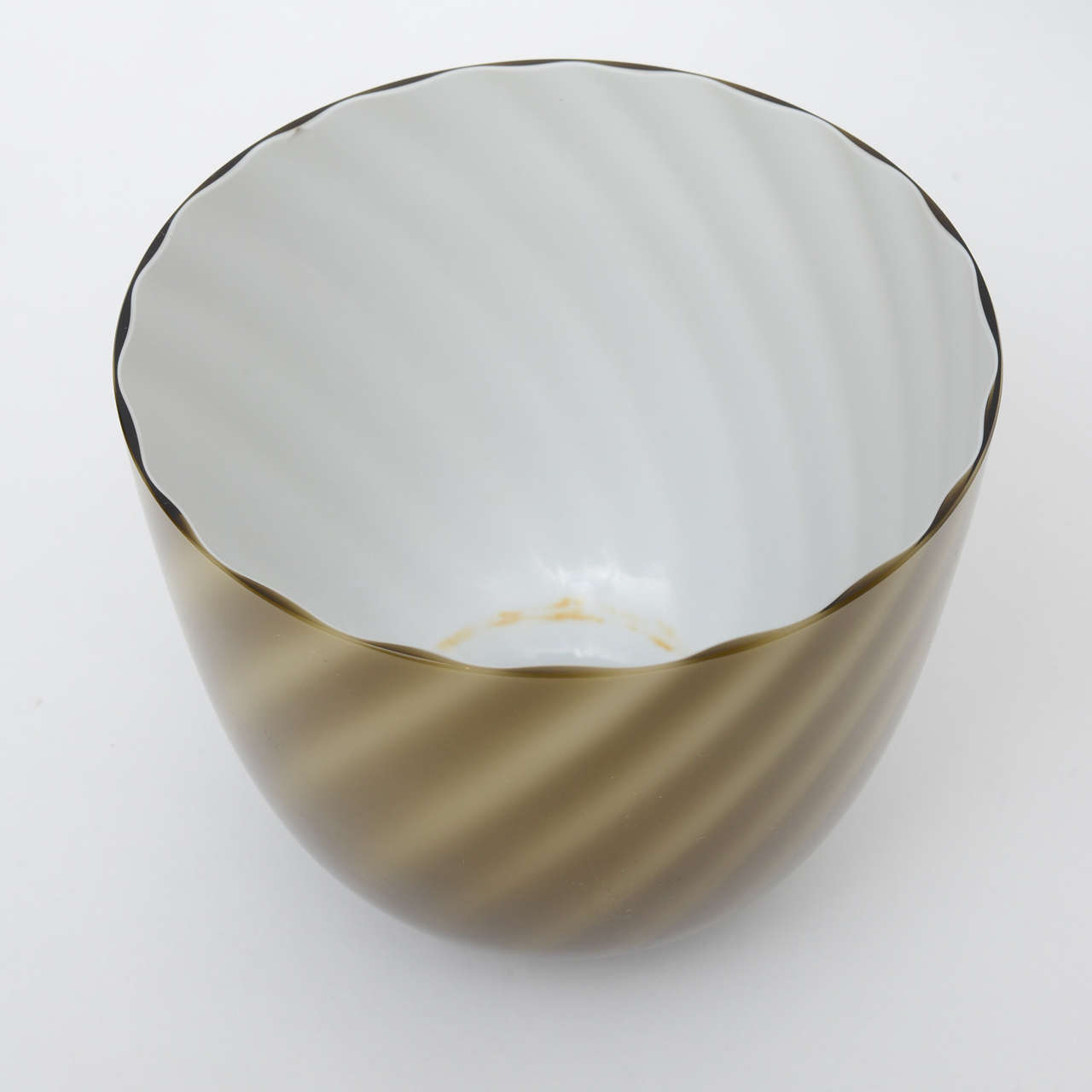 Mid-Century Modern Tommaso Barbi Murano Swirl Vase