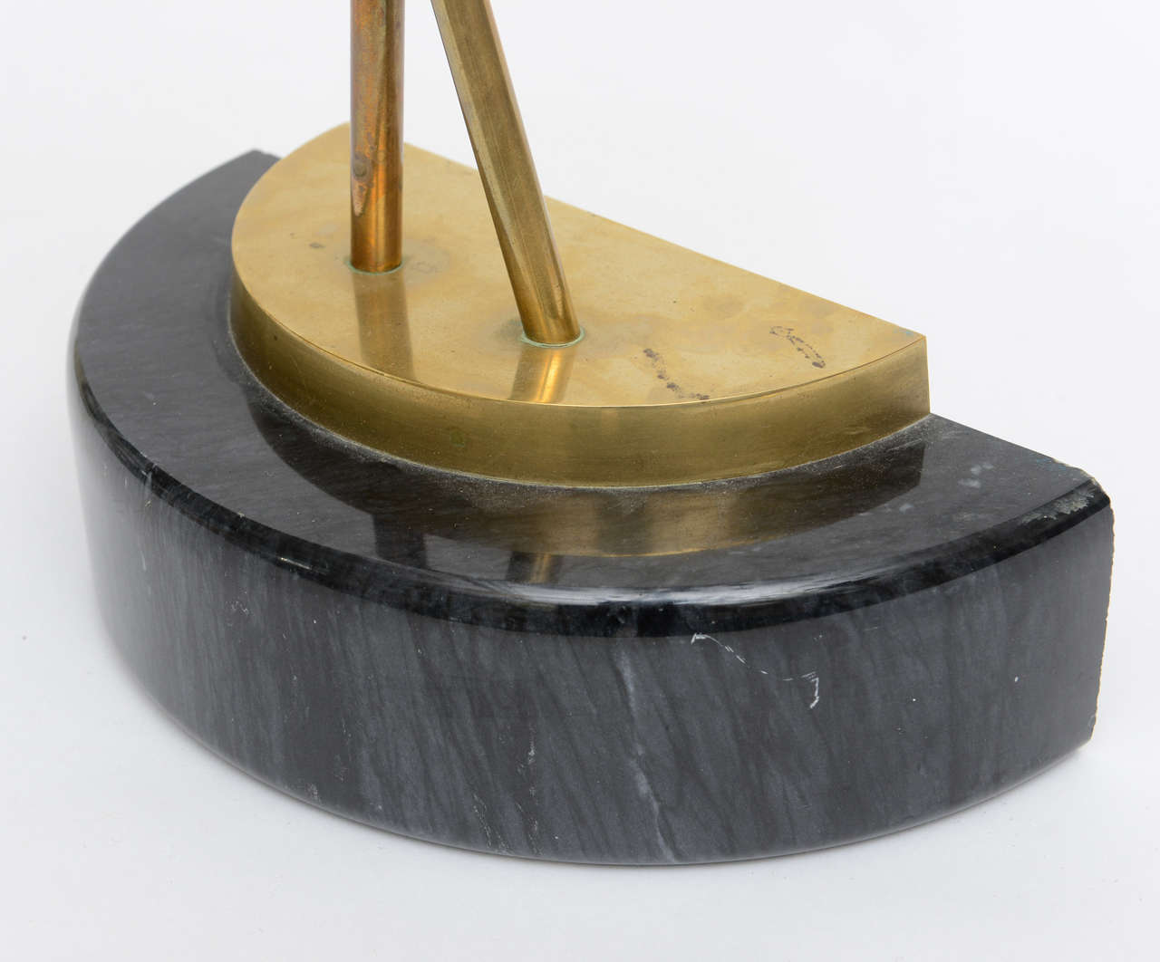 Modernist Herons Sculptures on Black Marble Bases at 1stDibs marble