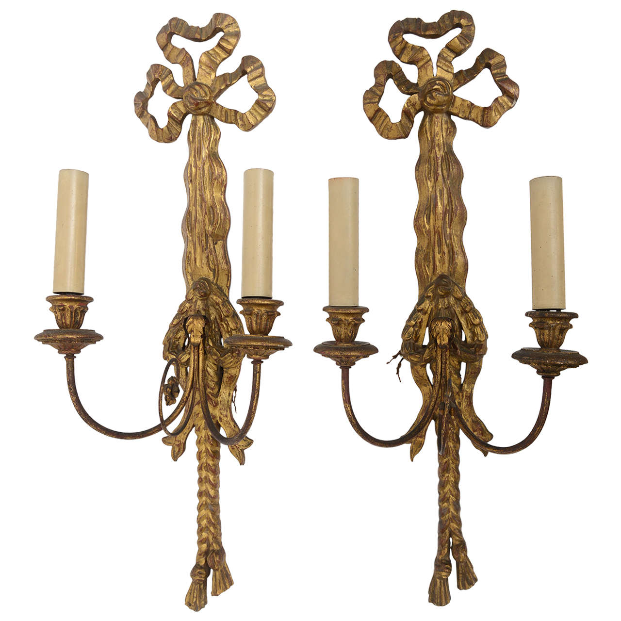 Italian Giltwood Sconces For Sale at 1stdibs