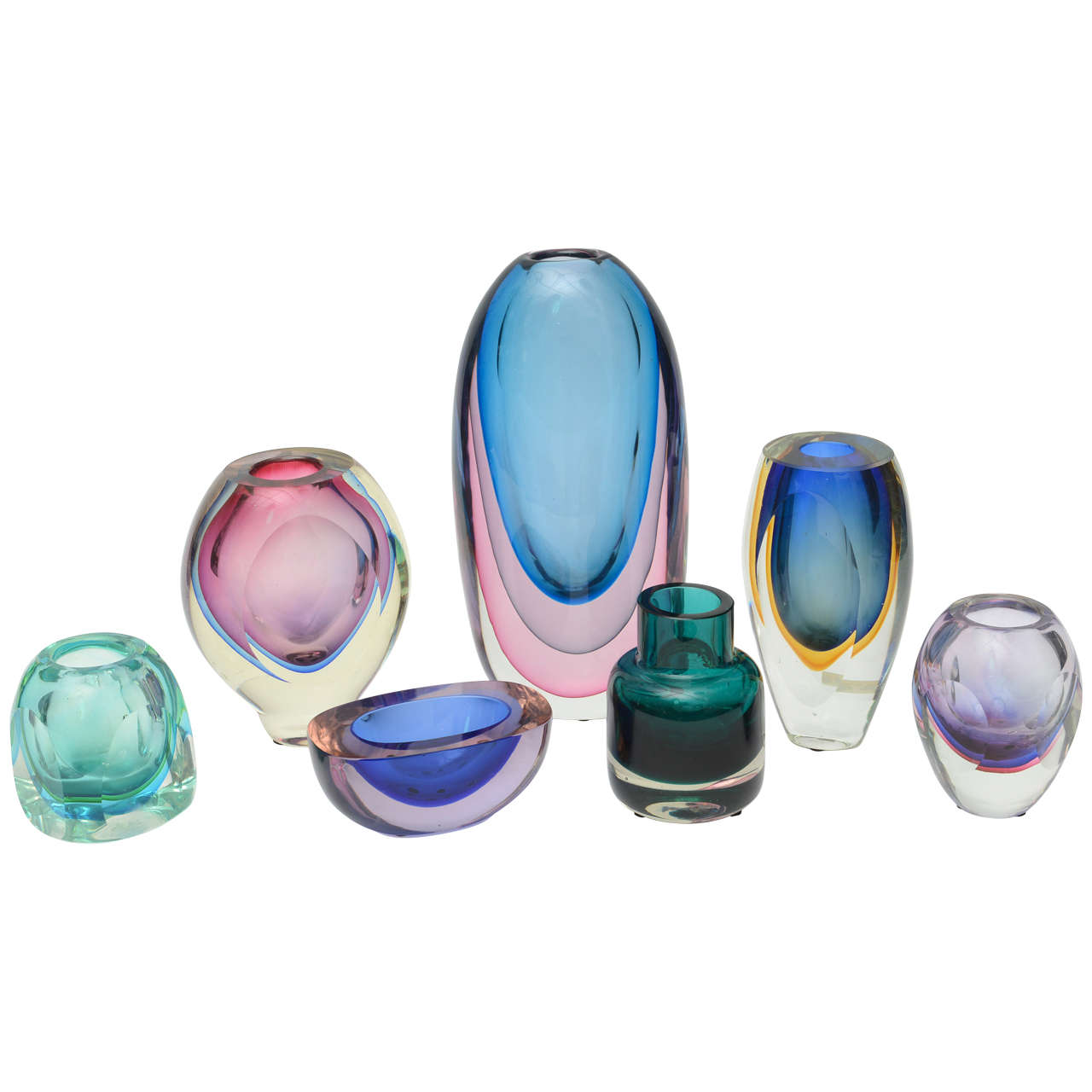 Group of Italian Modern Glass, Seguso For Sale