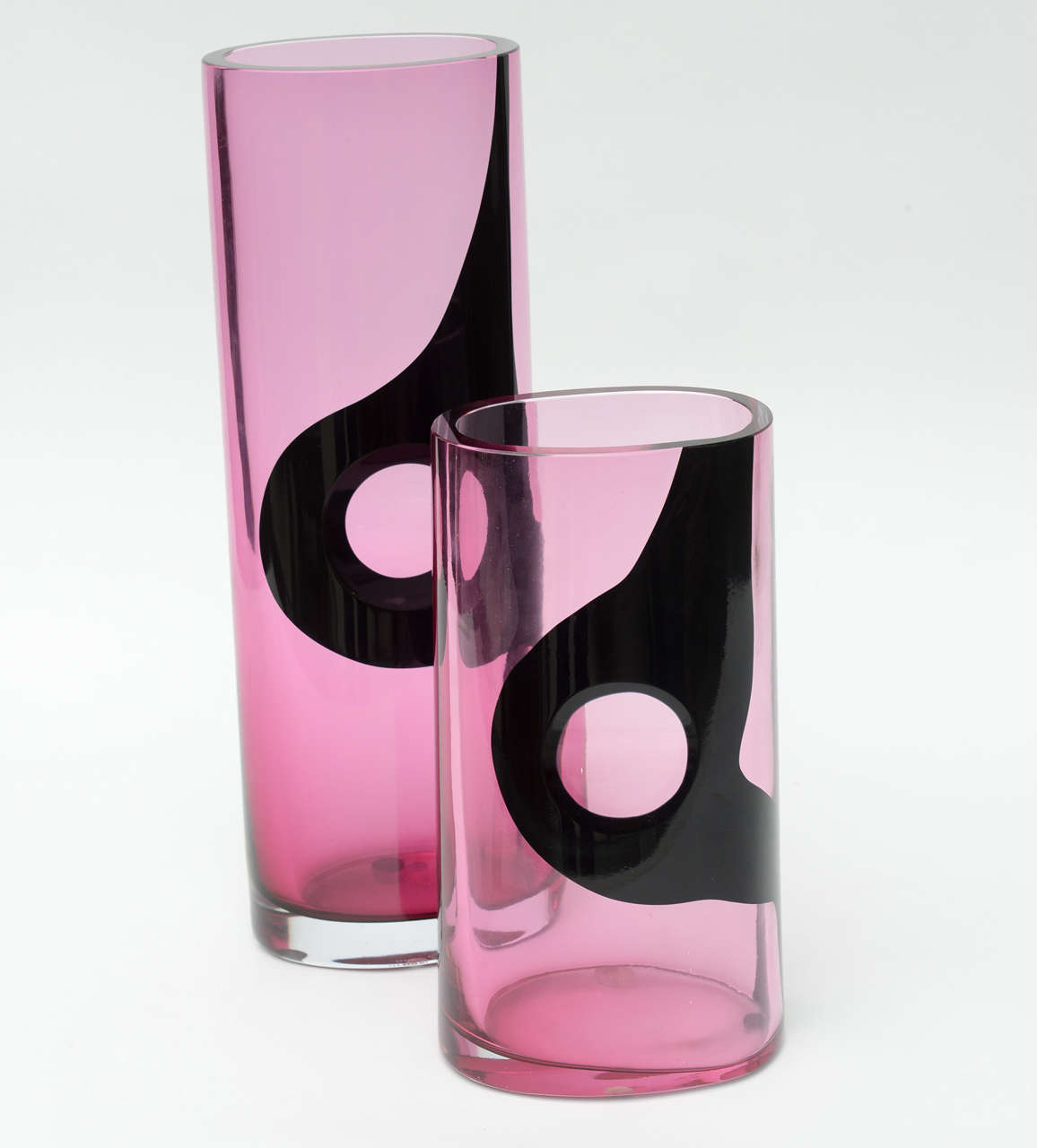 Two Italian Modern Art Glass Vases, Seguso For Sale 3