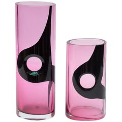 Two Italian Modern Art Glass Vases, Seguso