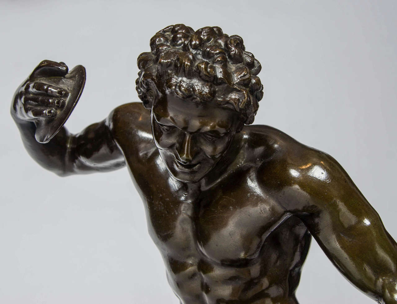 Italian Dancing Faun Bronze Sculpture