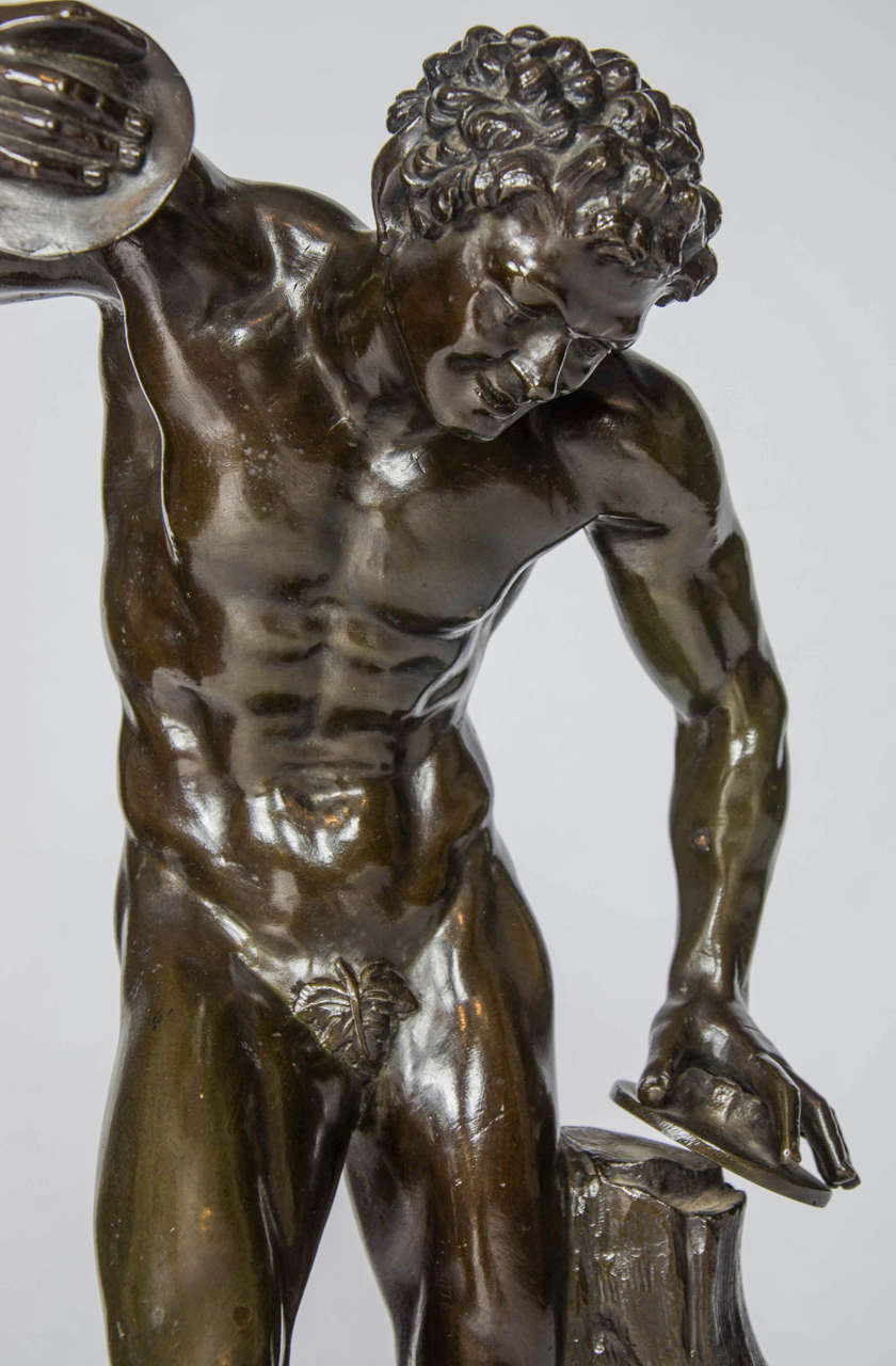 Dancing Faun Bronze Sculpture 1