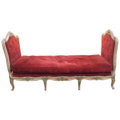 French 19thc Painted Louis XV Daybed
