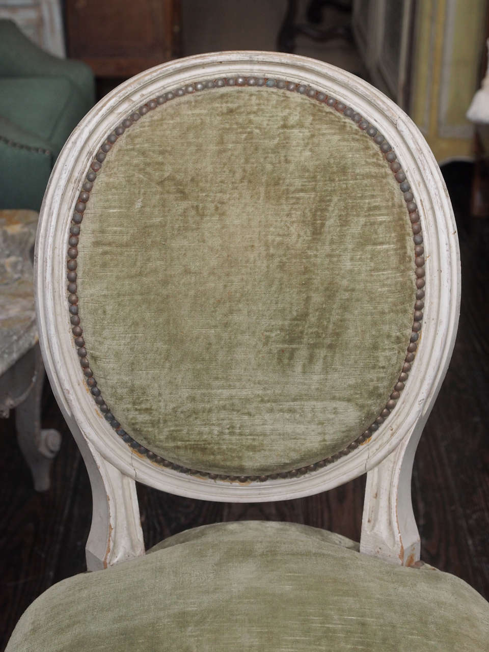 Set of eight Louis XVI Dining chairs In Excellent Condition In New Orleans, LA