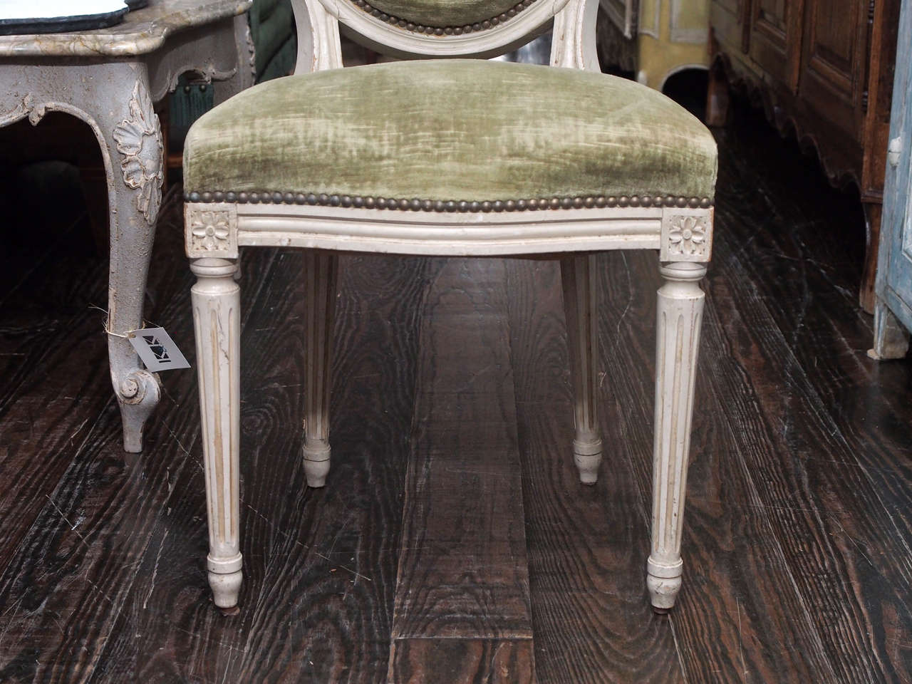19th Century Set of eight Louis XVI Dining chairs