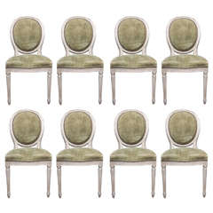 Set of eight Louis XVI Dining chairs