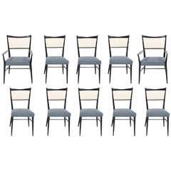 Paul McCobb Set of 10 Directional Dining Chairs