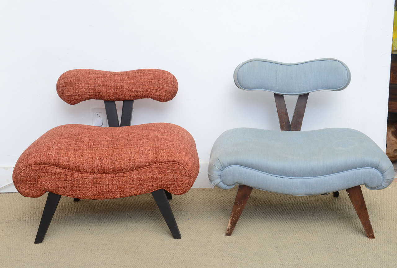 1940, Hollywood Regency Grosfeld House Midcentury Modern Slipper Chair