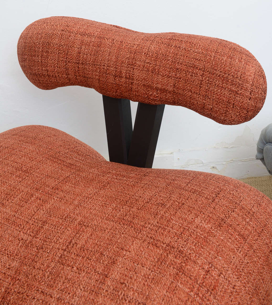 Mid-20th Century 1940, Hollywood Regency Grosfeld House Midcentury Modern Slipper Chair For Sale