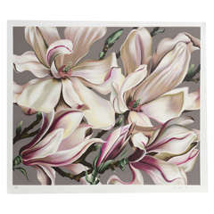 John Zak Modern Limited Edition Signed   Lilies Modern  Print