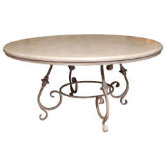 French Custom-Made Round Dining Table