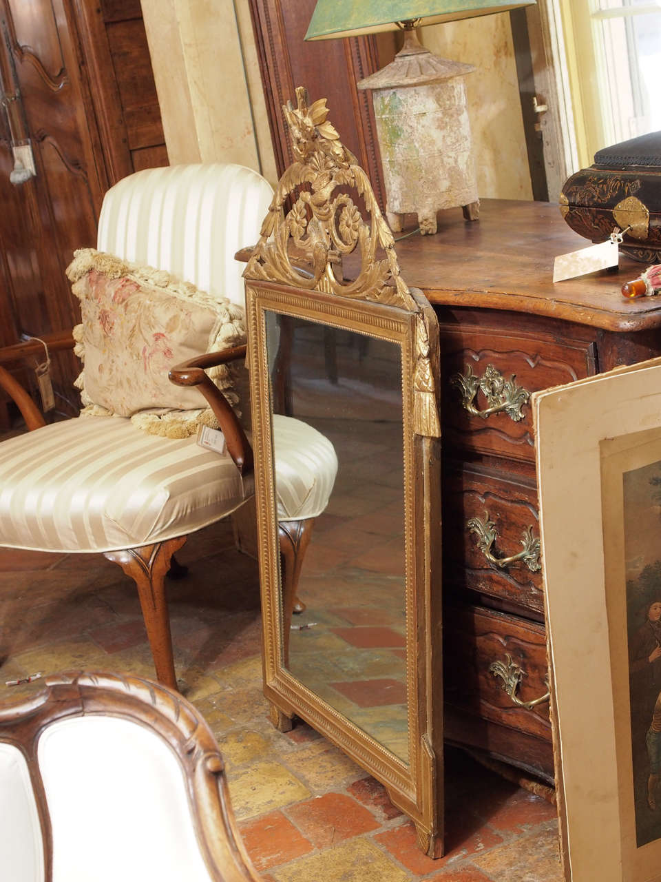 18th Century Louis XVI Mirror For Sale 2