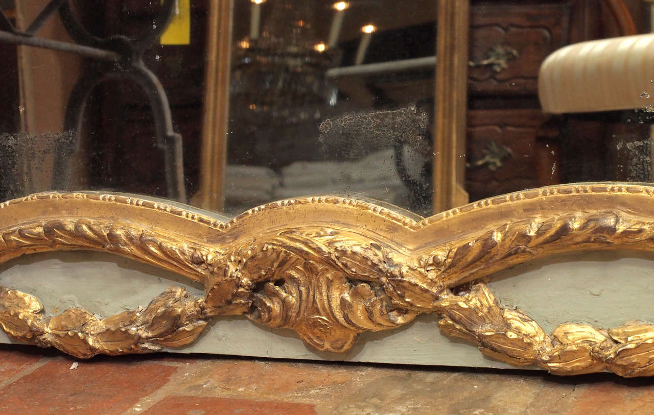 19th Century French Gilded Mirror from Brasserie 1