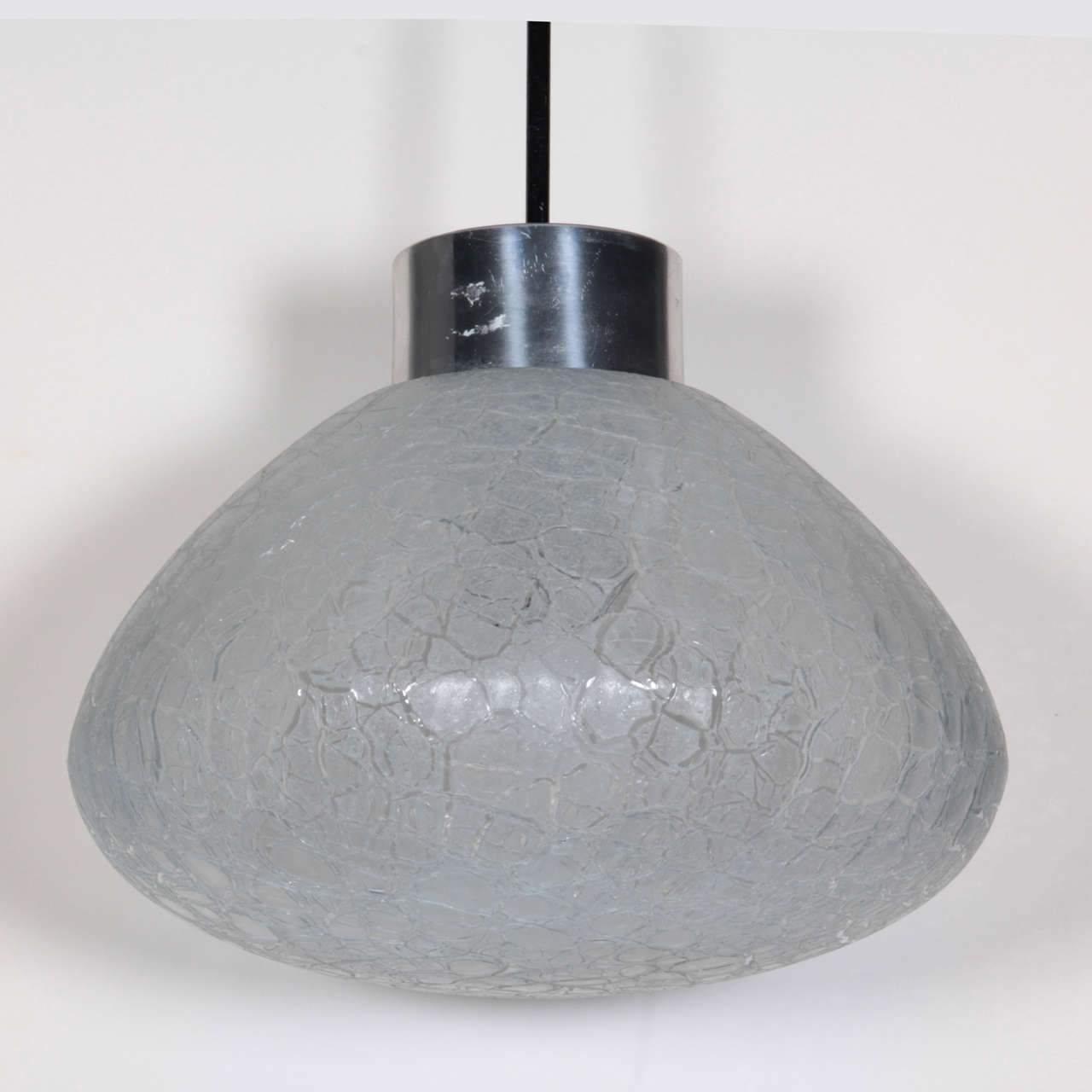 Textured Glass Pendant Fixture, Germany In Good Condition In New York, NY