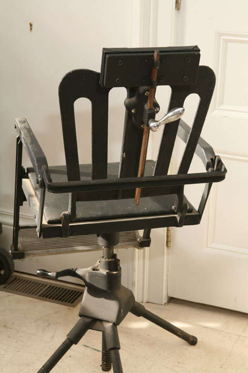19th C. Cast-iron Portable Dentists Chair 1