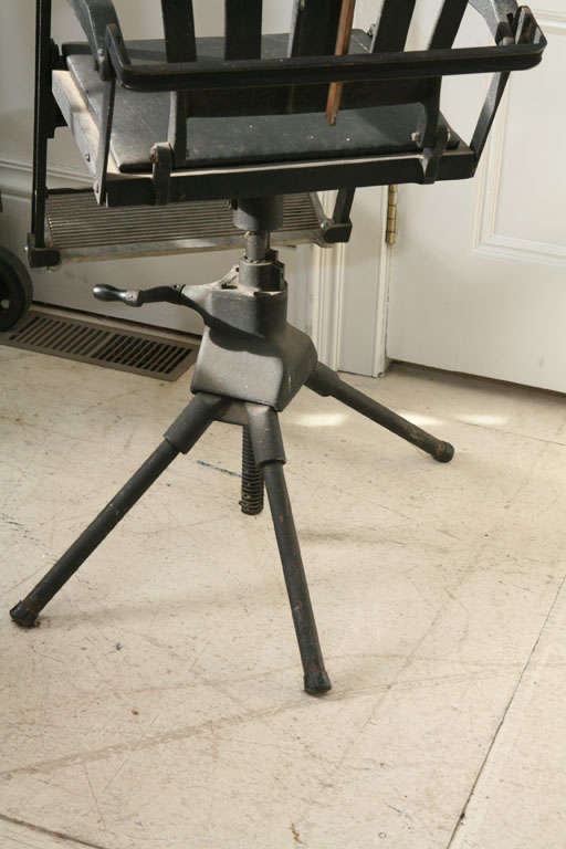 19th C. Cast-iron Portable Dentists Chair 2