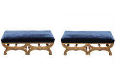 A Pair of French Charles X Period Restauration Style Banquettes