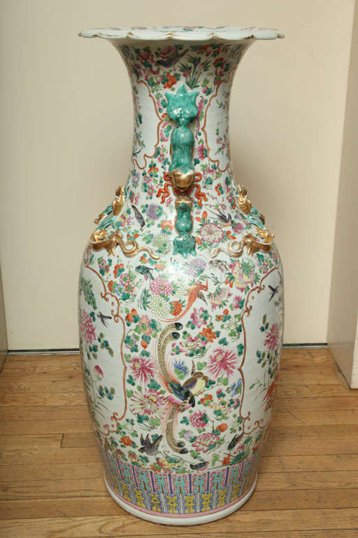 A Pair of Chinese Palace Size Porcelain Vases 6