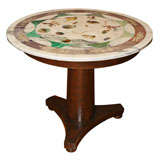 Round Table with Marble Top Round Table with Marble Top