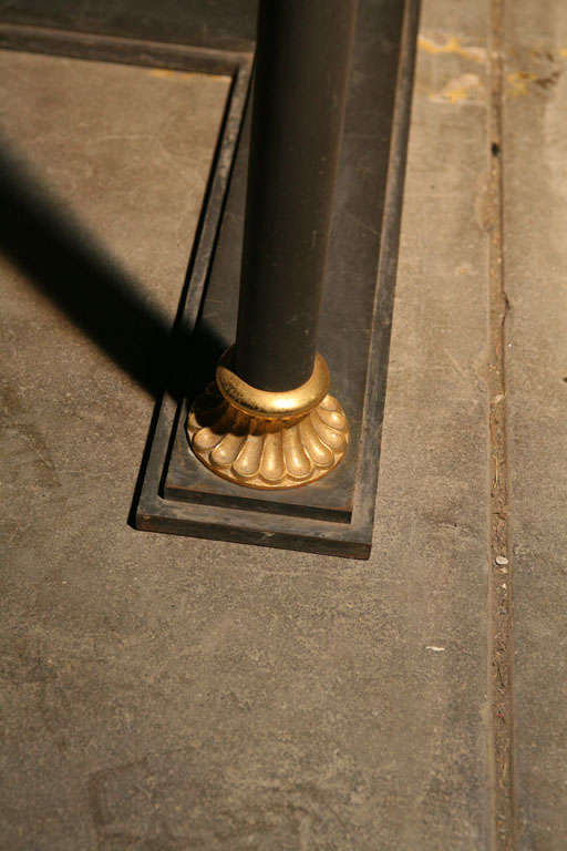 Iron and Gilt Bronze Marble Topped Neoclassical Table 3