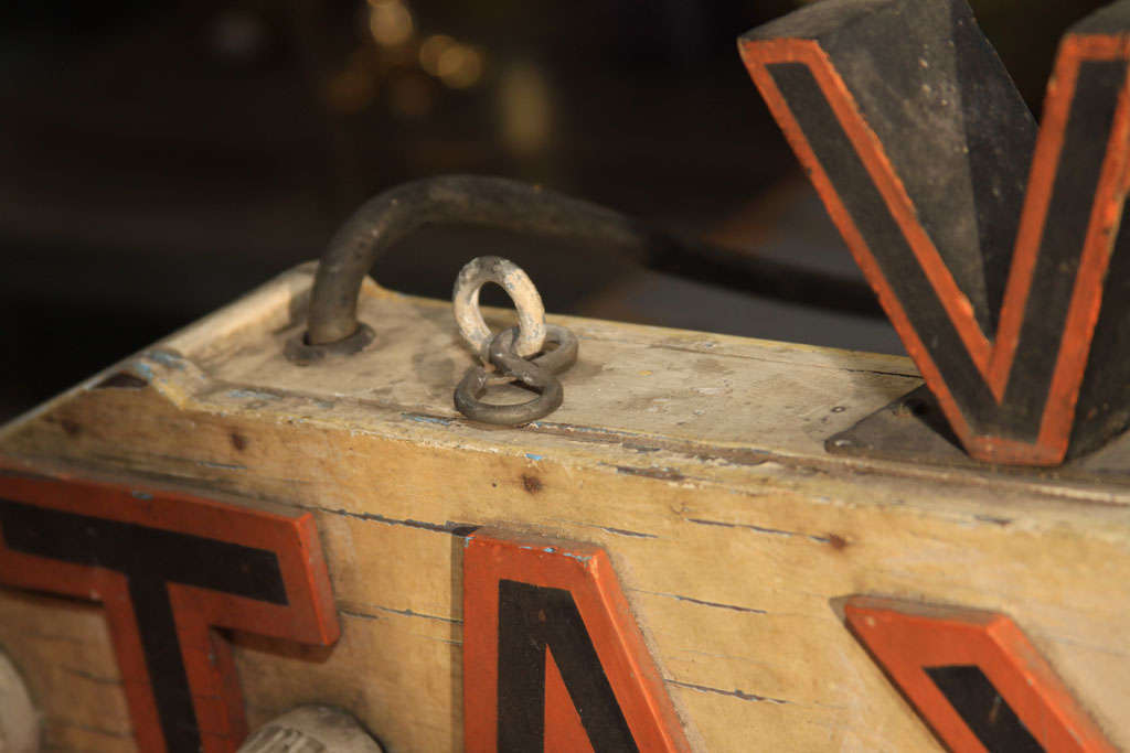 Lighted Wooden Taxi Arrow Sign For Sale at 1stDibs lighted arrow sign