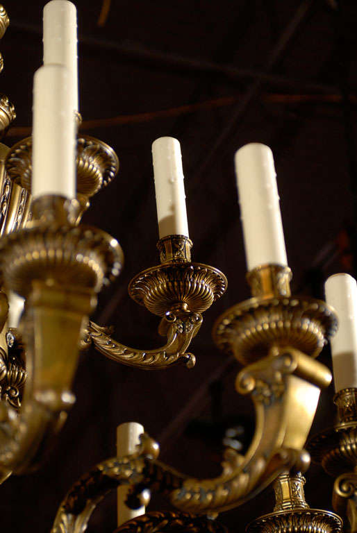 Ormolu Antique Chandelier. Regence style chandelier For Sale