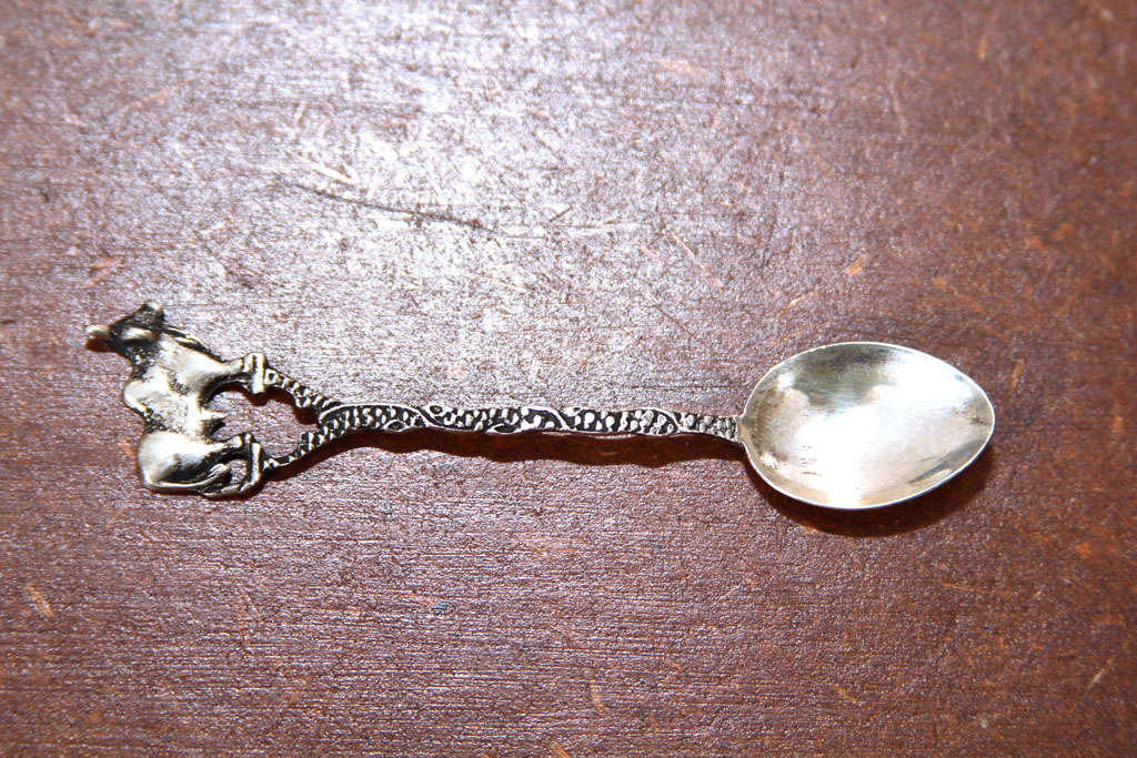 Rare Set of Zitrin Rio Silver Dmitasse Spoon set For Sale 4
