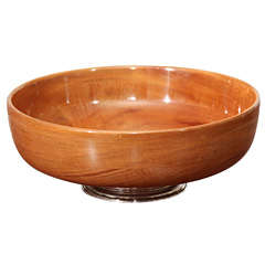 Mahogany and Sterling Silver Bowl