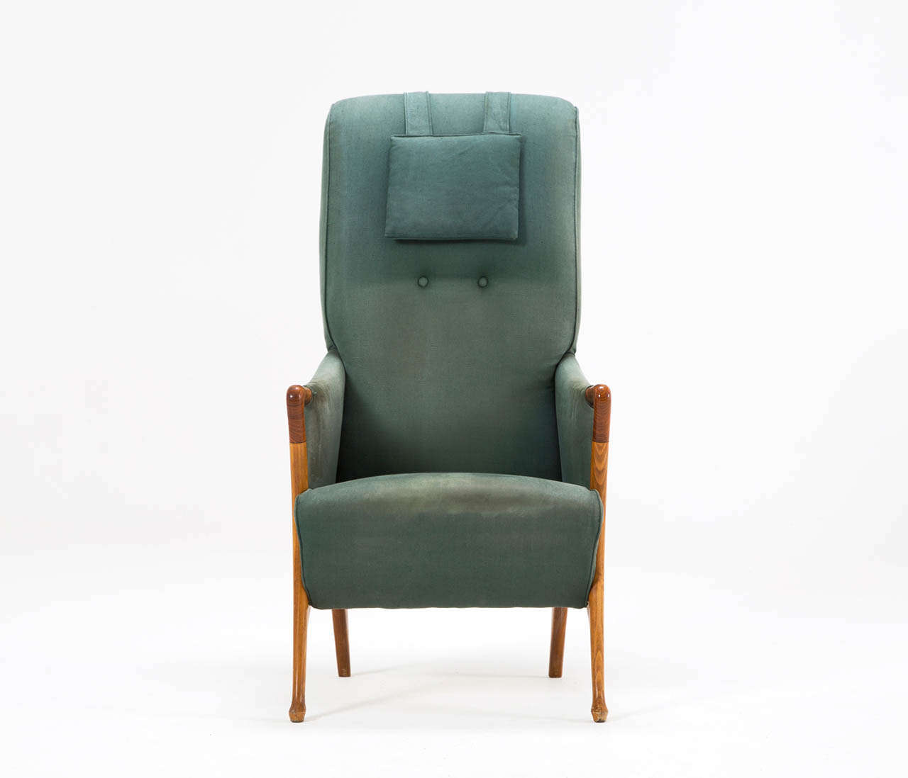 Mid-20th Century Exceptional Italian High Back Lounge Chair