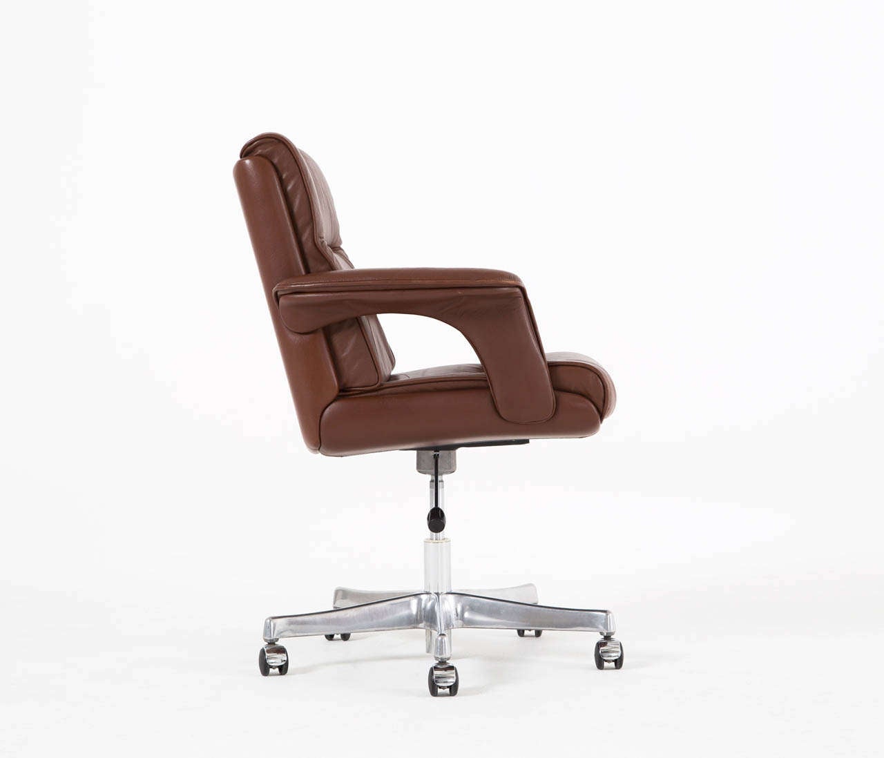 Brown Leather Office Executive Waiting Room Guest Reception