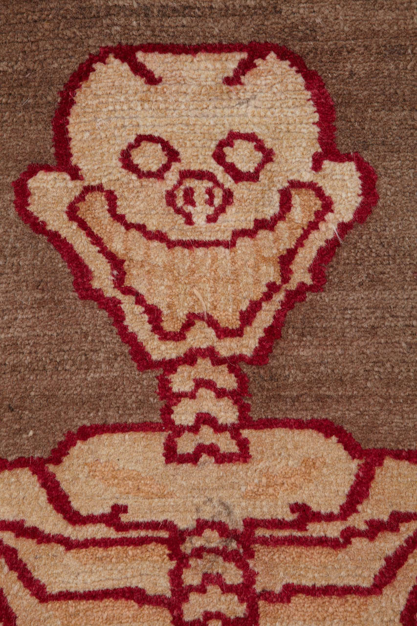 stitch skeleton rug