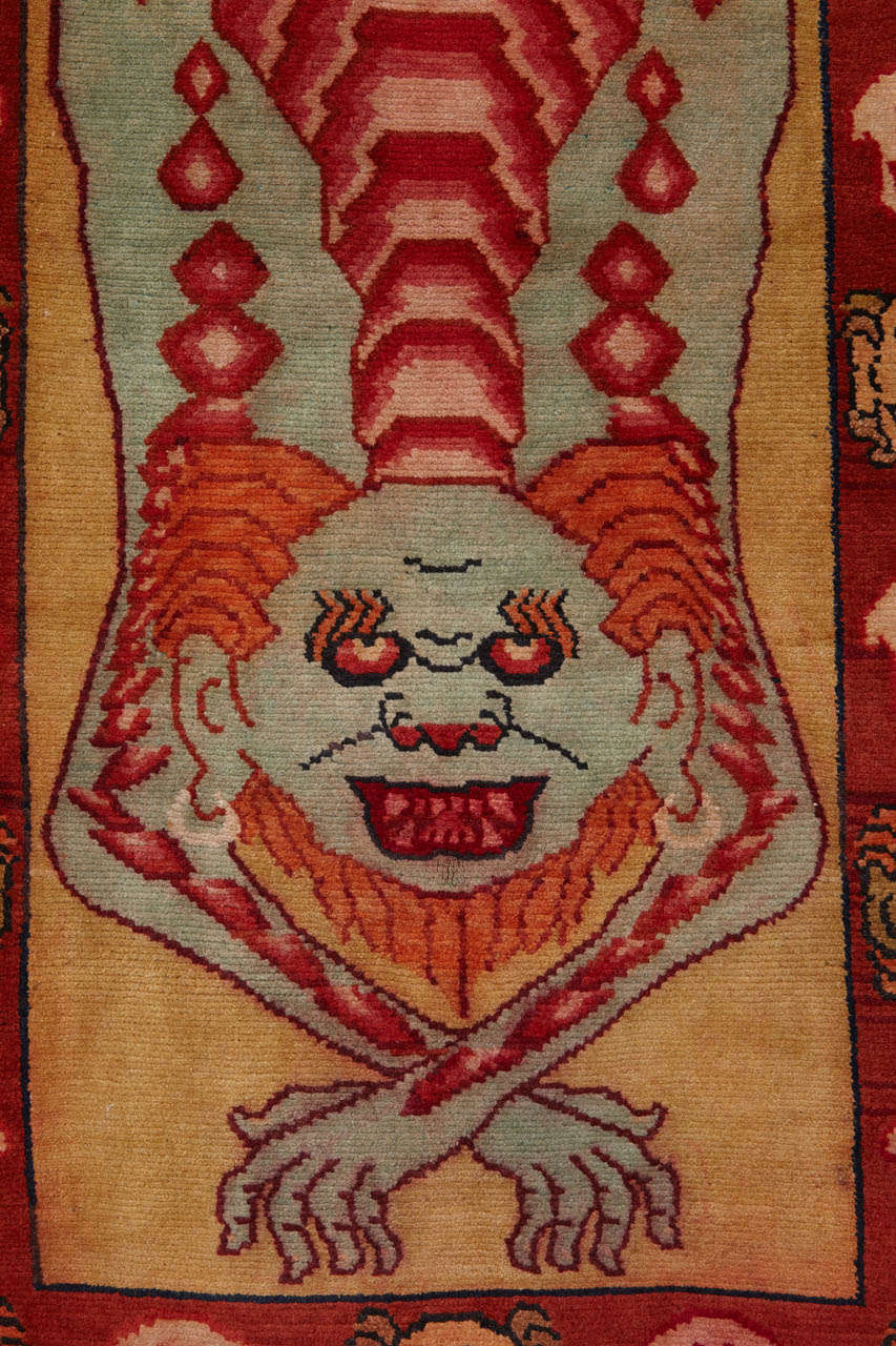 Tibetan Tantric Rug In Good Condition In Milan, IT