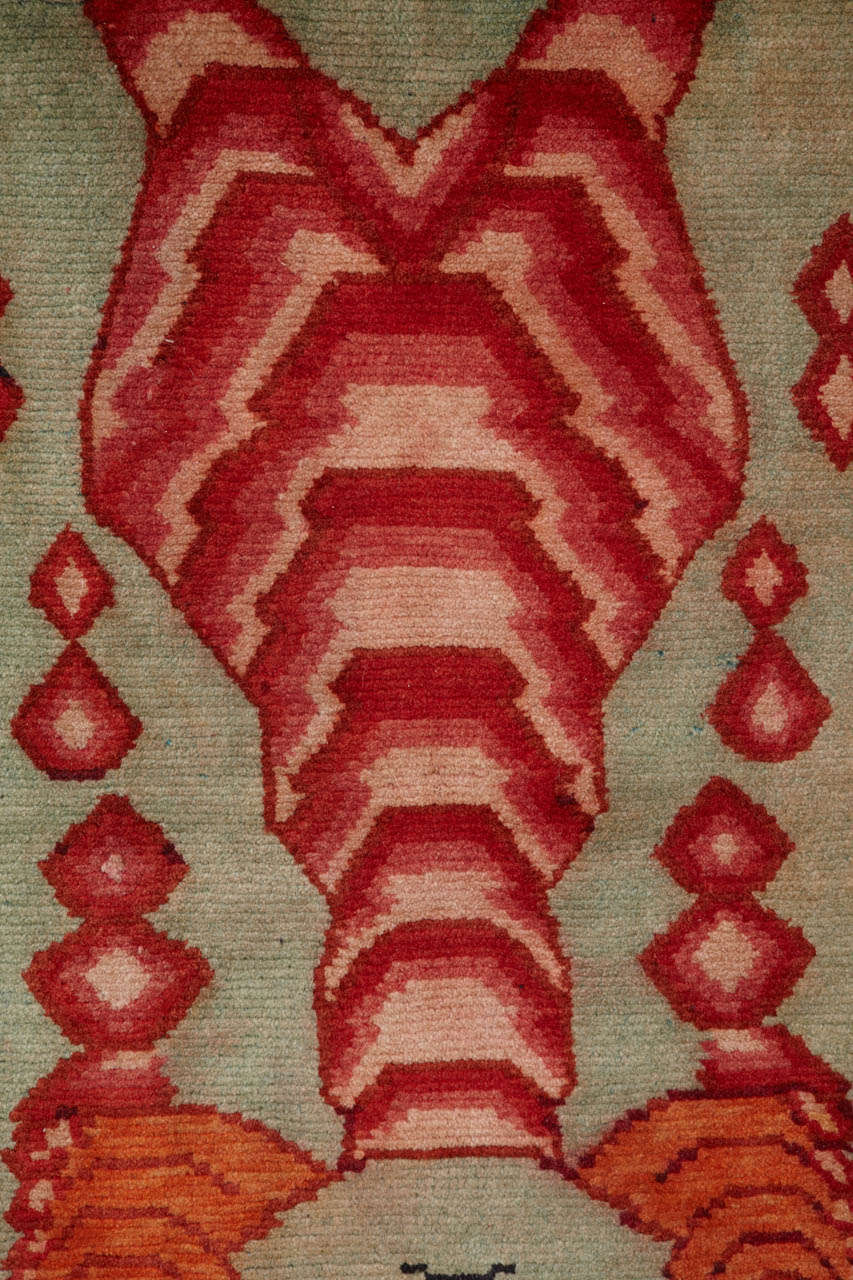 Mid-20th Century Tibetan Tantric Rug