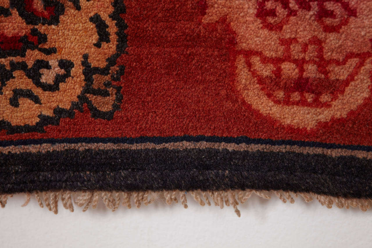 Milieu du XXe siècle Tapis tantrique tibétain