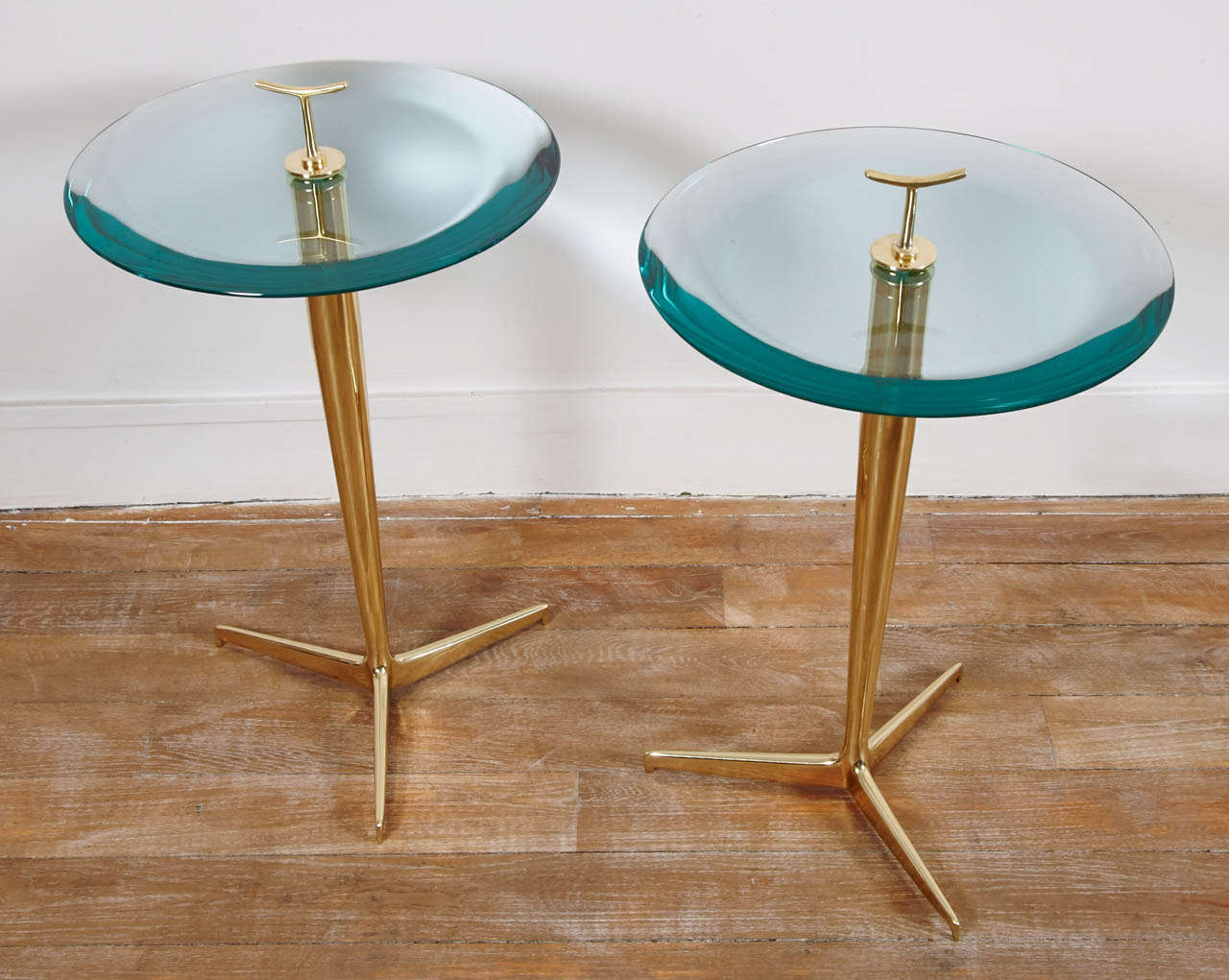 Italian Pair of Side Tables by Poggi circa 1990