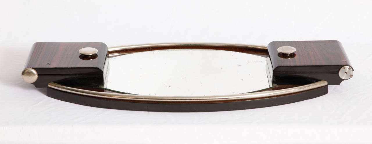 Ebony Macassar Art-deco Tray