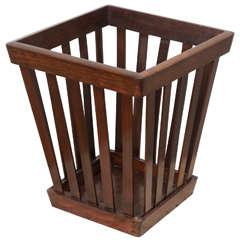 Wooden Waste Bin