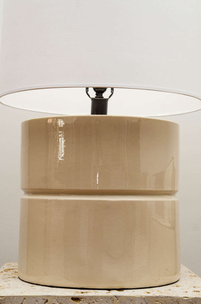 Ceramic Lamp In Good Condition In Hudson, NY