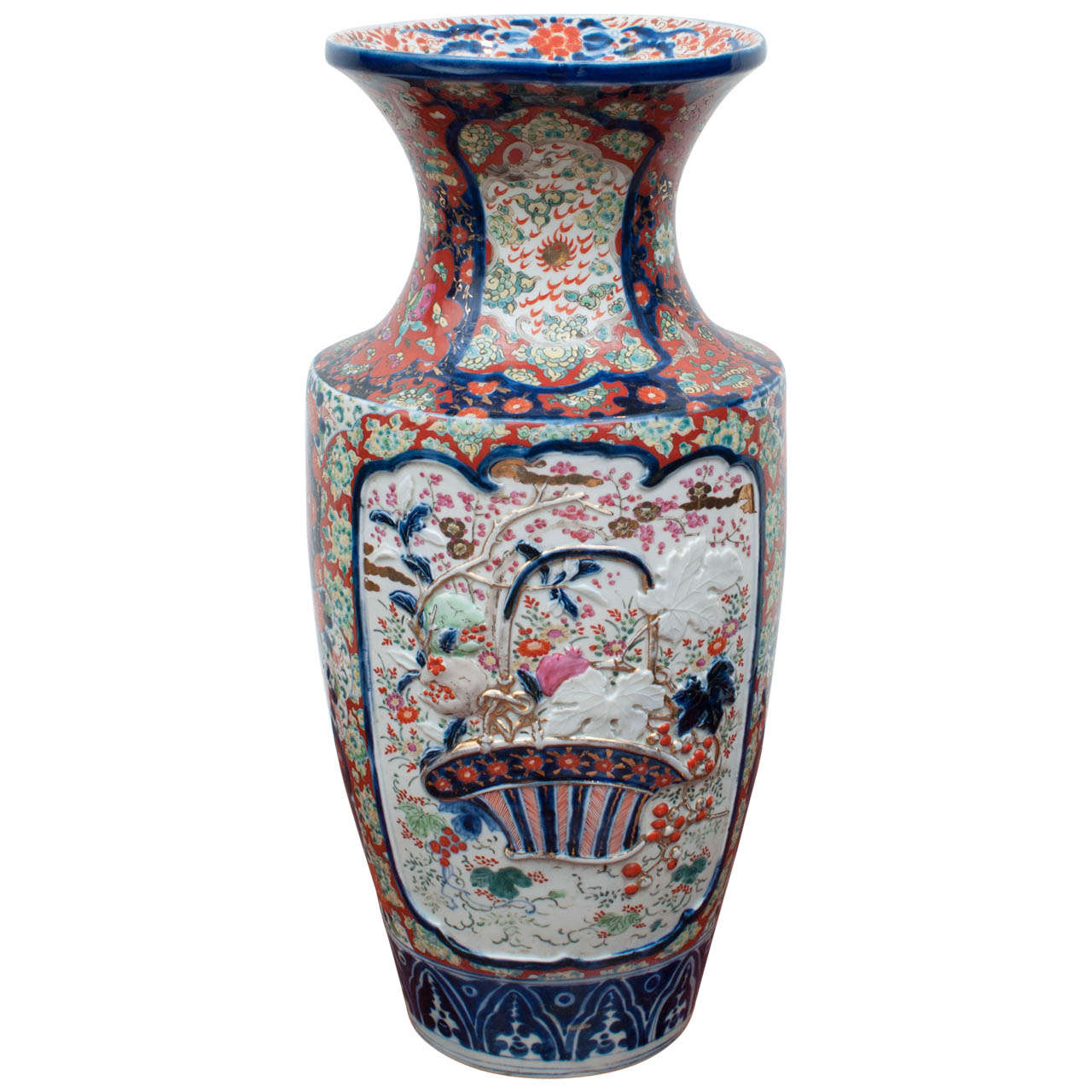 Japanese Imari Porcelain Vase Nineteenth Century For Sale