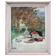 Marie Marguerite Reol Impressionist Still Life Antique Marie Marguerite Reol Impressionist Still Life