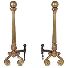 Brass Andirons