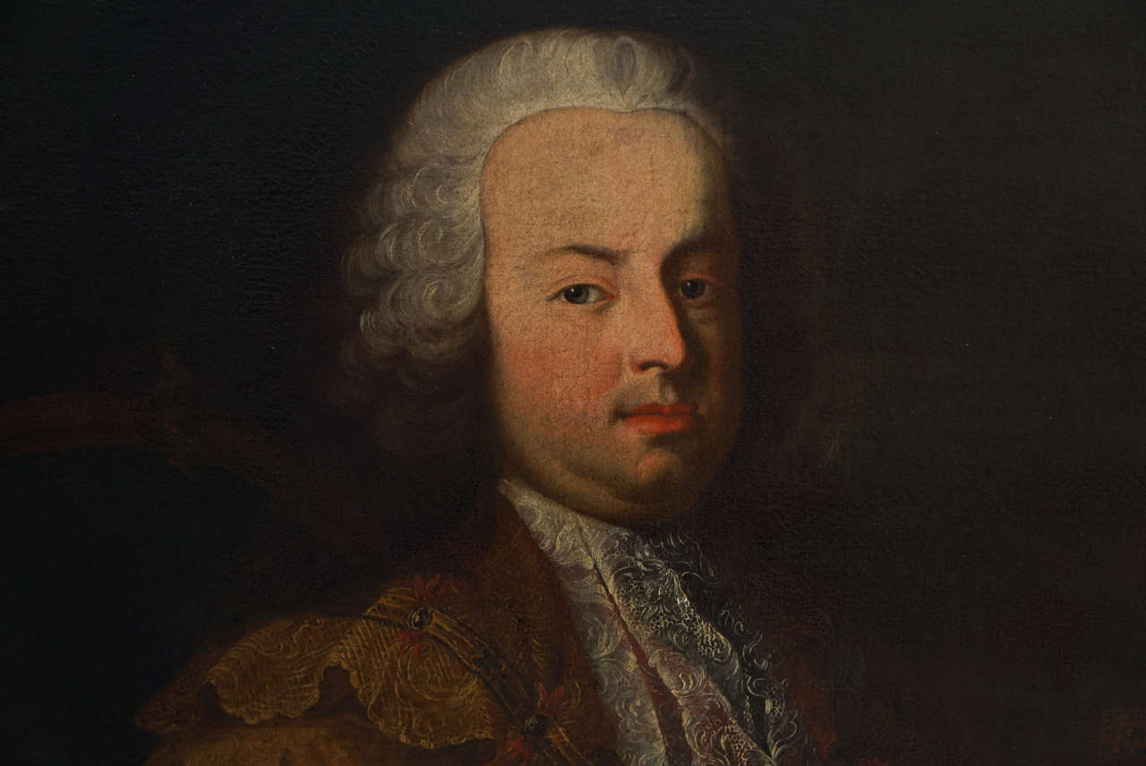 Portrait of Emperor Francis I, Martin van Meytens the Younger, circa 1750 In Excellent Condition In Kinderhook, NY