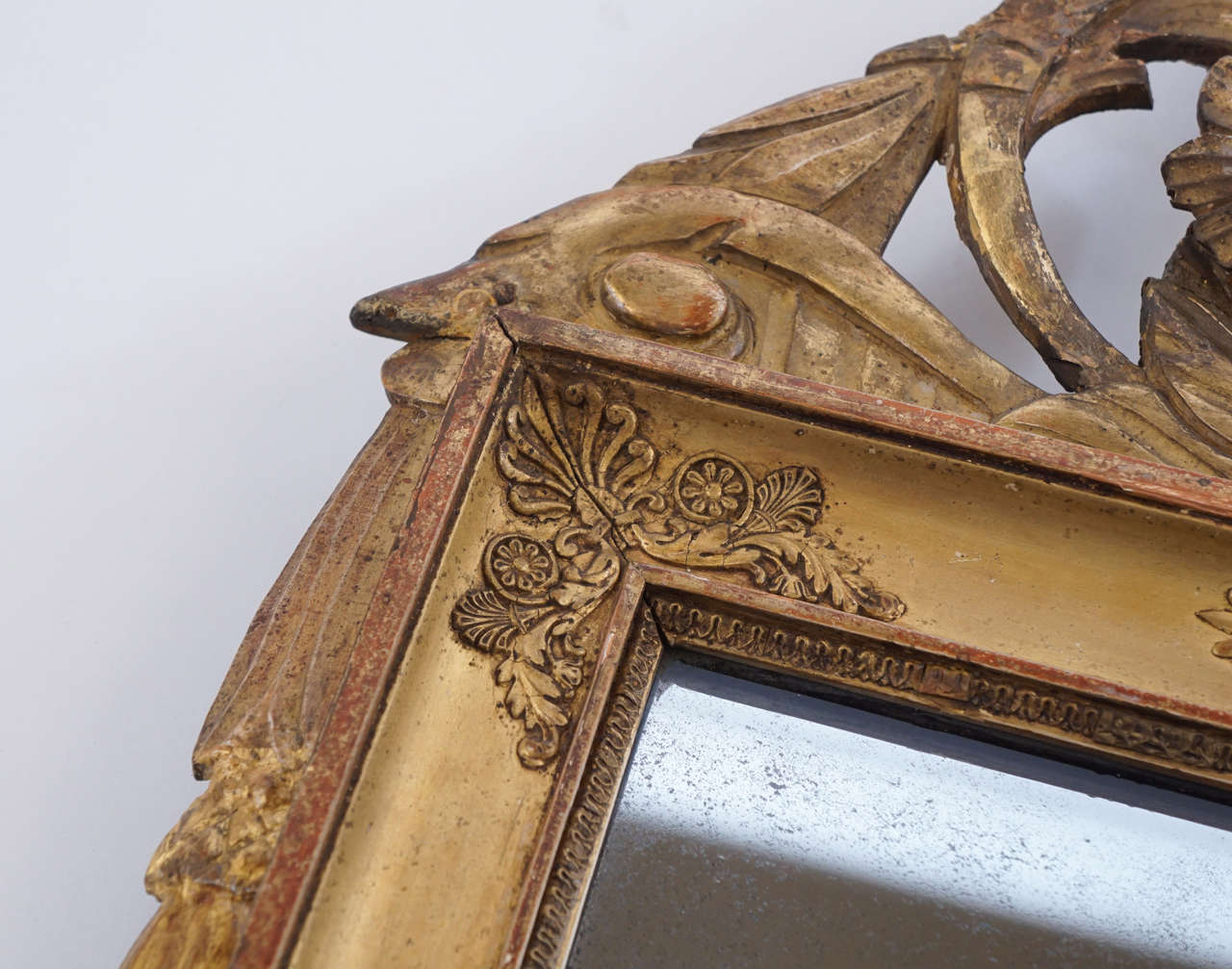 19th Century French Empire Giltwood Frame Mirror, circa 1810
