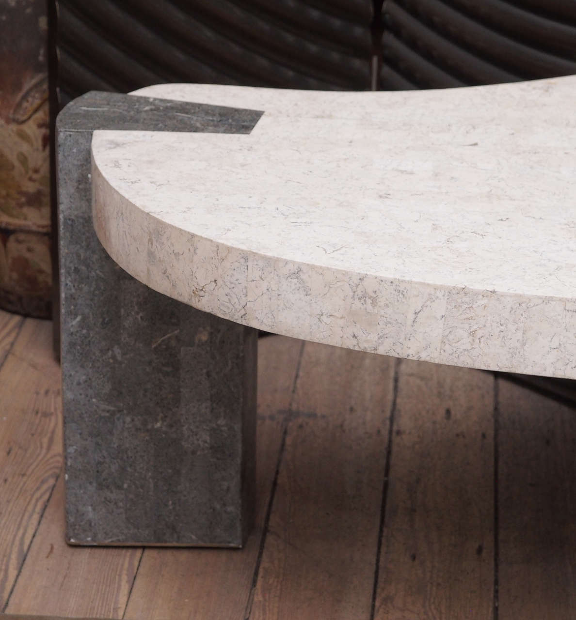 20th Century Midcentury Faux Marble Coffee Table
