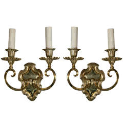 Pair of Gilt Bronze Caldwell Sconces, circa 1920s